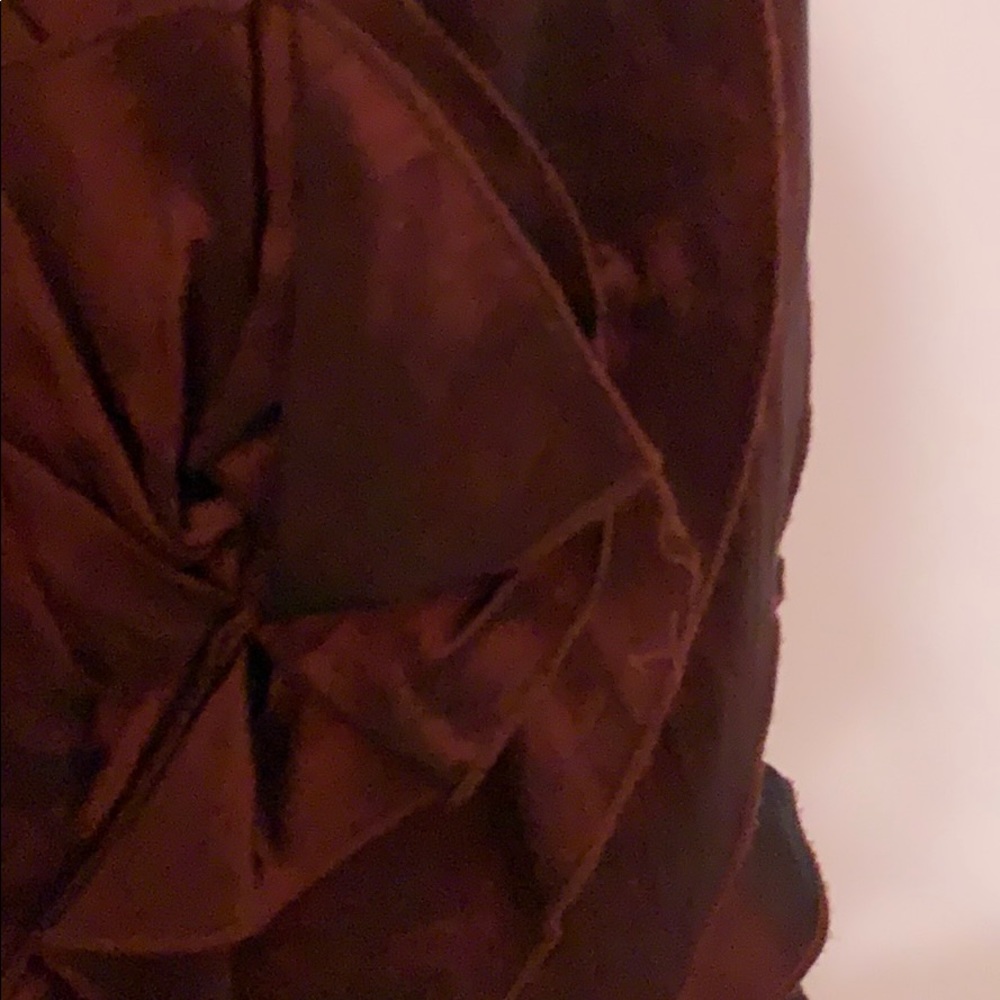 Bcbg Generation Wine Red Strapless Ruffle Dress - image 4